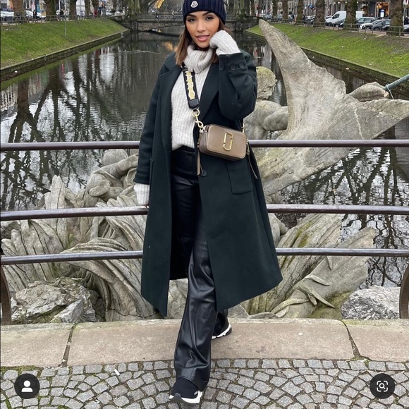 Zara oversized wool coat with patch pockets bloggers fav - Picture 5 of 16